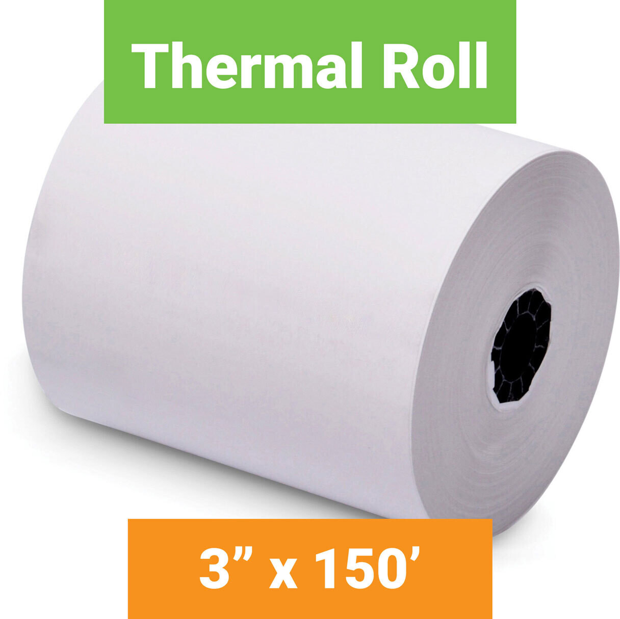 Paper, Thermal, 3" x 150' White, 100 Pack