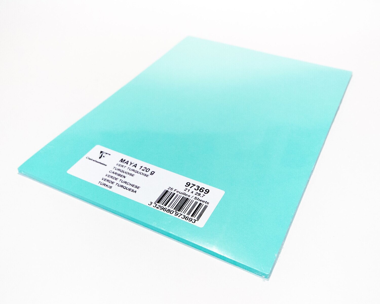 Cardstock, Maya, 54Lb Turquoise, A4, 25 Pack