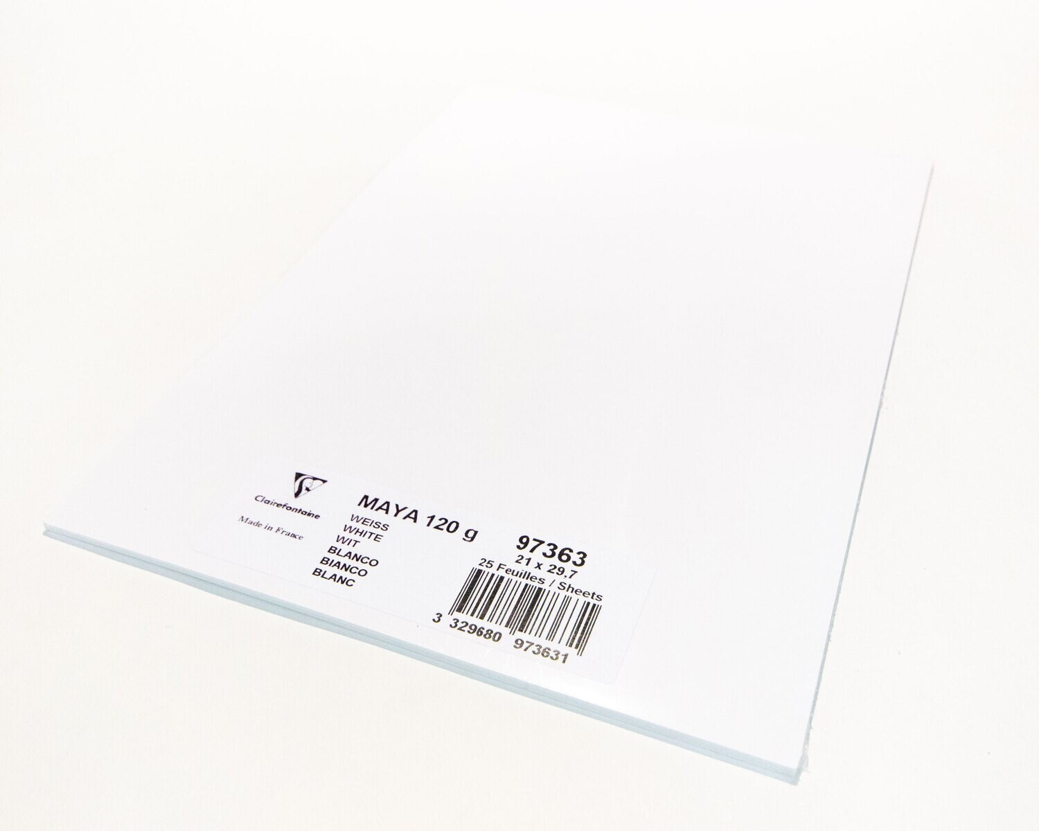 Cardstock, Maya, 54Lb White, A4, 25 Pack