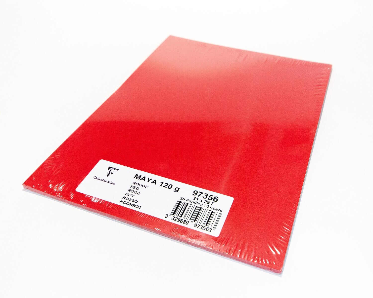 Cardstock, Maya, 54Lb Red, A4, 25 Pack