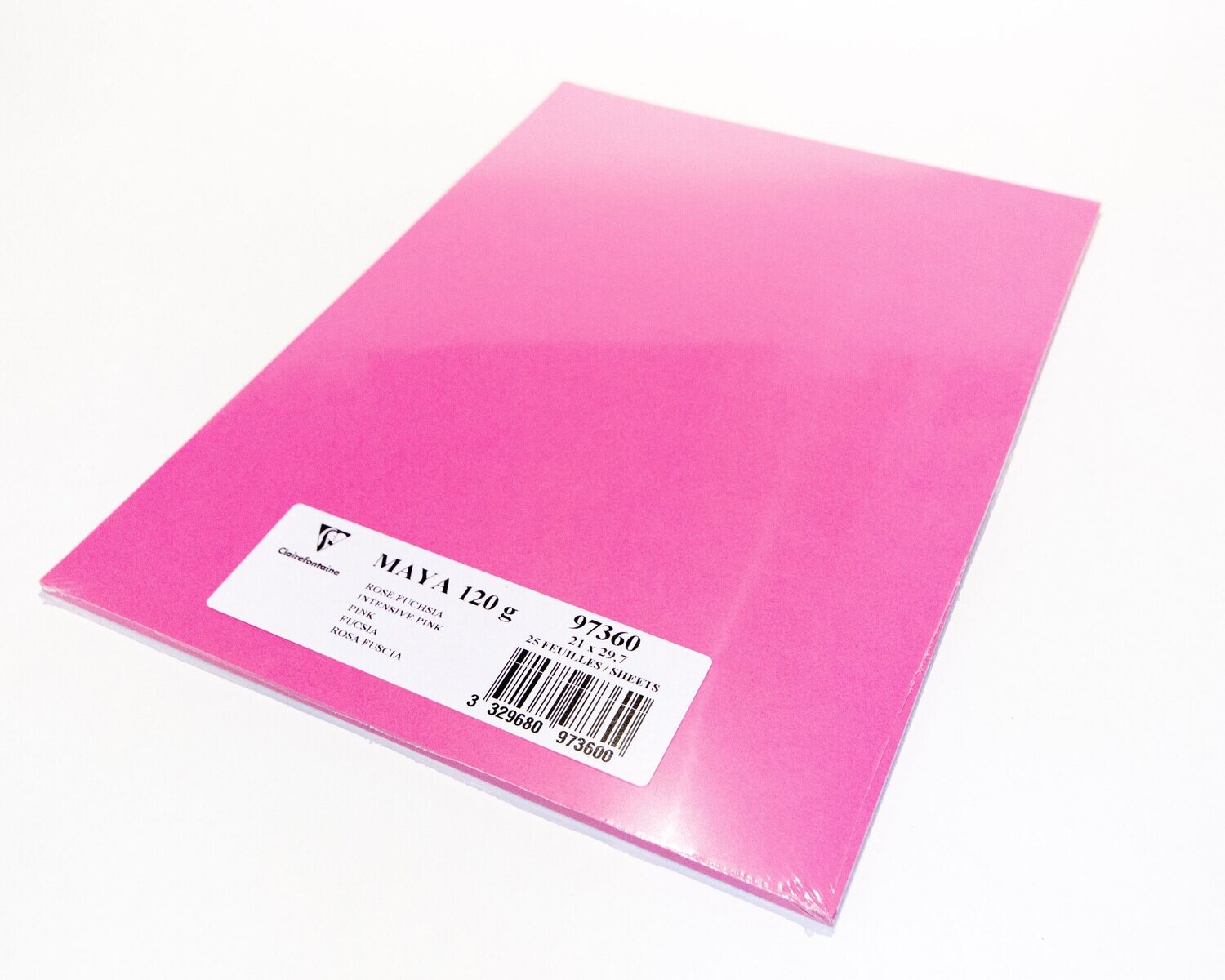 Cardstock, Maya, 54Lb Intensive Pink, A4, 25 Pack