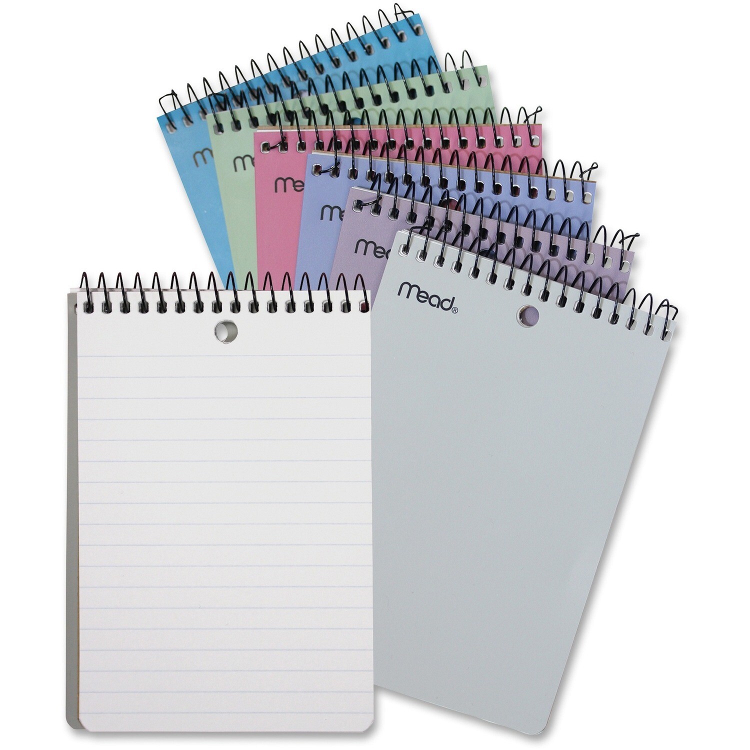 Memo Pad, Lined, 4" x 6" Assorted Colours, 75 Pages, Mead