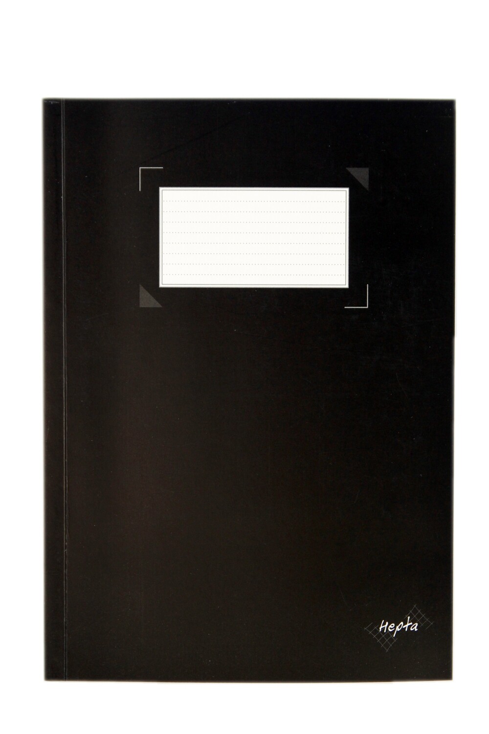 Notebook, Exercise, 6" x 8.25" Black, Hepta
