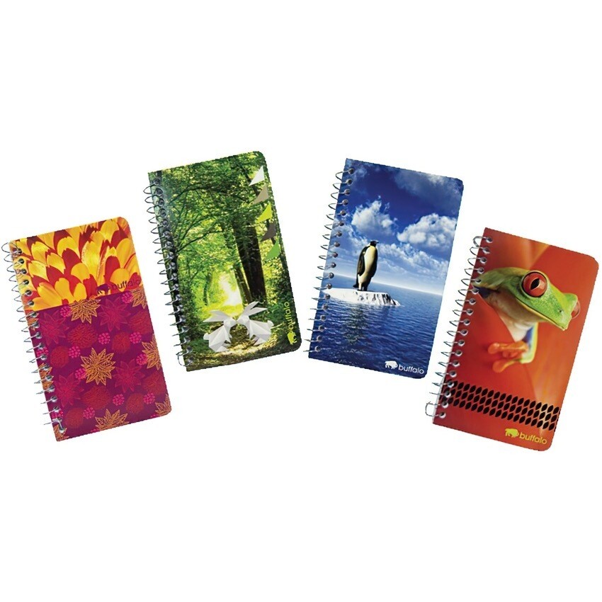 Memo Pad, Lined, 4" x 6" Nature Pictures, 60 Pages, Buffalo