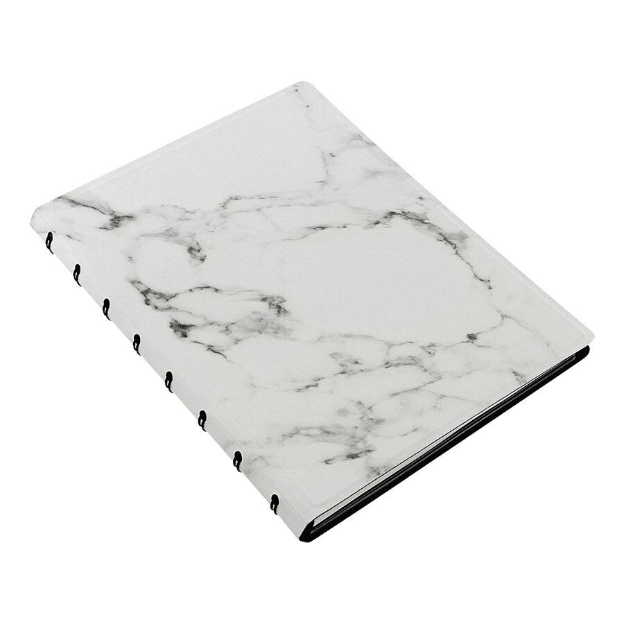 Notebook, Lined, A5 Marble, 112 Pages, Filofax