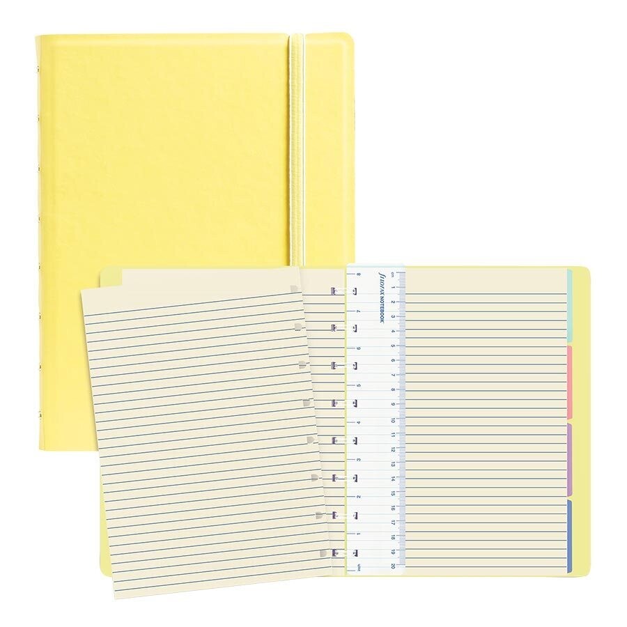 Notebook, Lined, A5 Yellow, 112 Pages, Filofax 