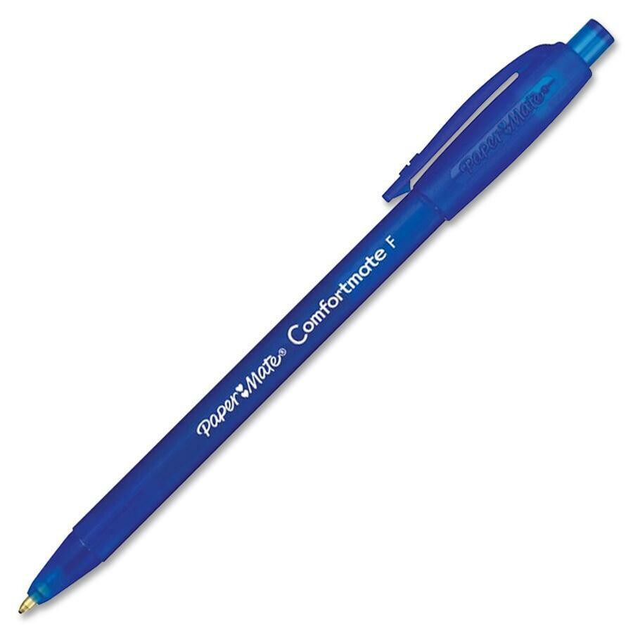 Pen, Retractable, Comfortmate Blue, Box of 12, Fine Point