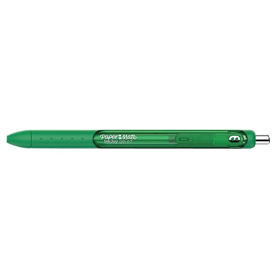 Pen, Retractable, InkJoy Gel Green, 0.7 mm, Single