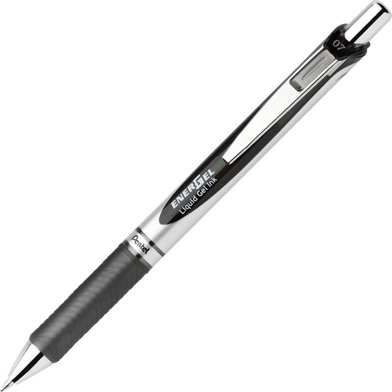 Pen, Gel, EnerGel, Retractable Black,  Box of 12, 0.7 Mm, Refillable