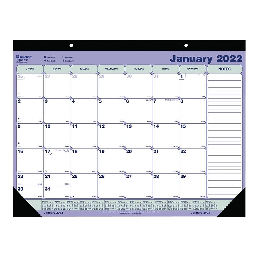 Calendar, Monthly, Desk Pad, 21 1/4" x 16" 