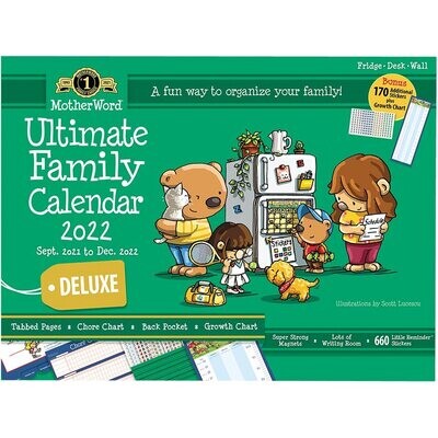 Calendar, Ultimate Family, 13.5" x 18" with Stickers
