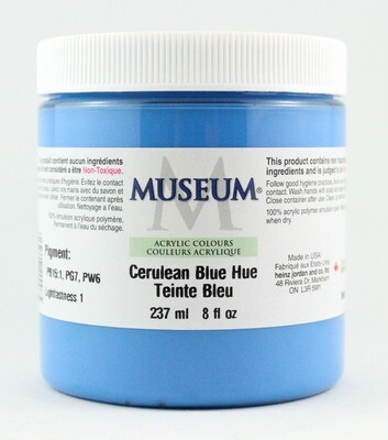 Paint, Acrylic Cerulean Blue Hue, 8 Oz, Museum