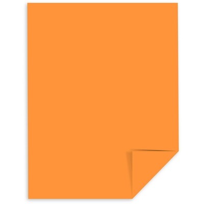 Cardstock, 65lb, Letter Cosmic Orange, Single, Astrobright