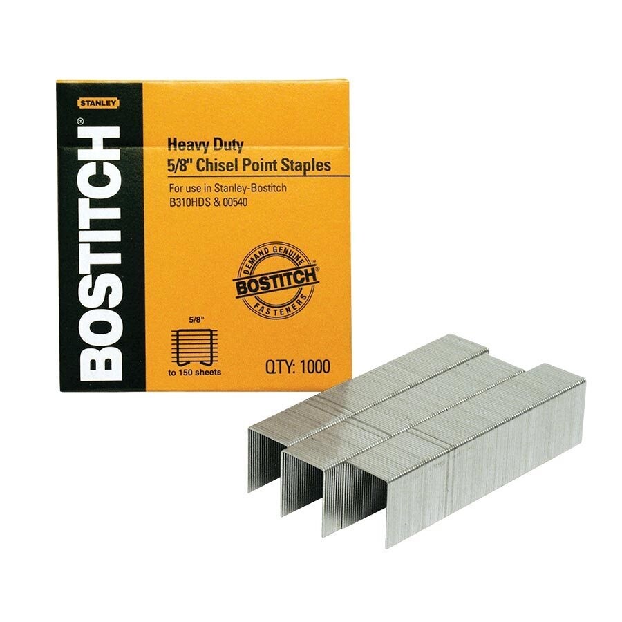Staples, Heavy Duty 5/8&quot;, 1000 Pack, Bostitch