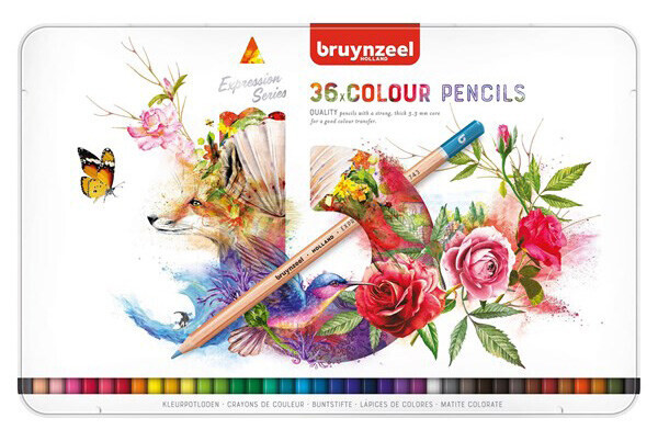 Pencils, Coloured 36 Set, Expression Series, Bruynzeel Holland