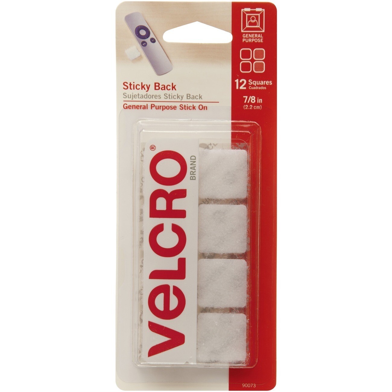 Velcro Squares, 0.88" 12 Pack