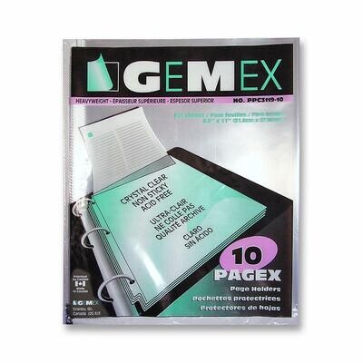 Page Protector, Letter 10 Pack, Heavy