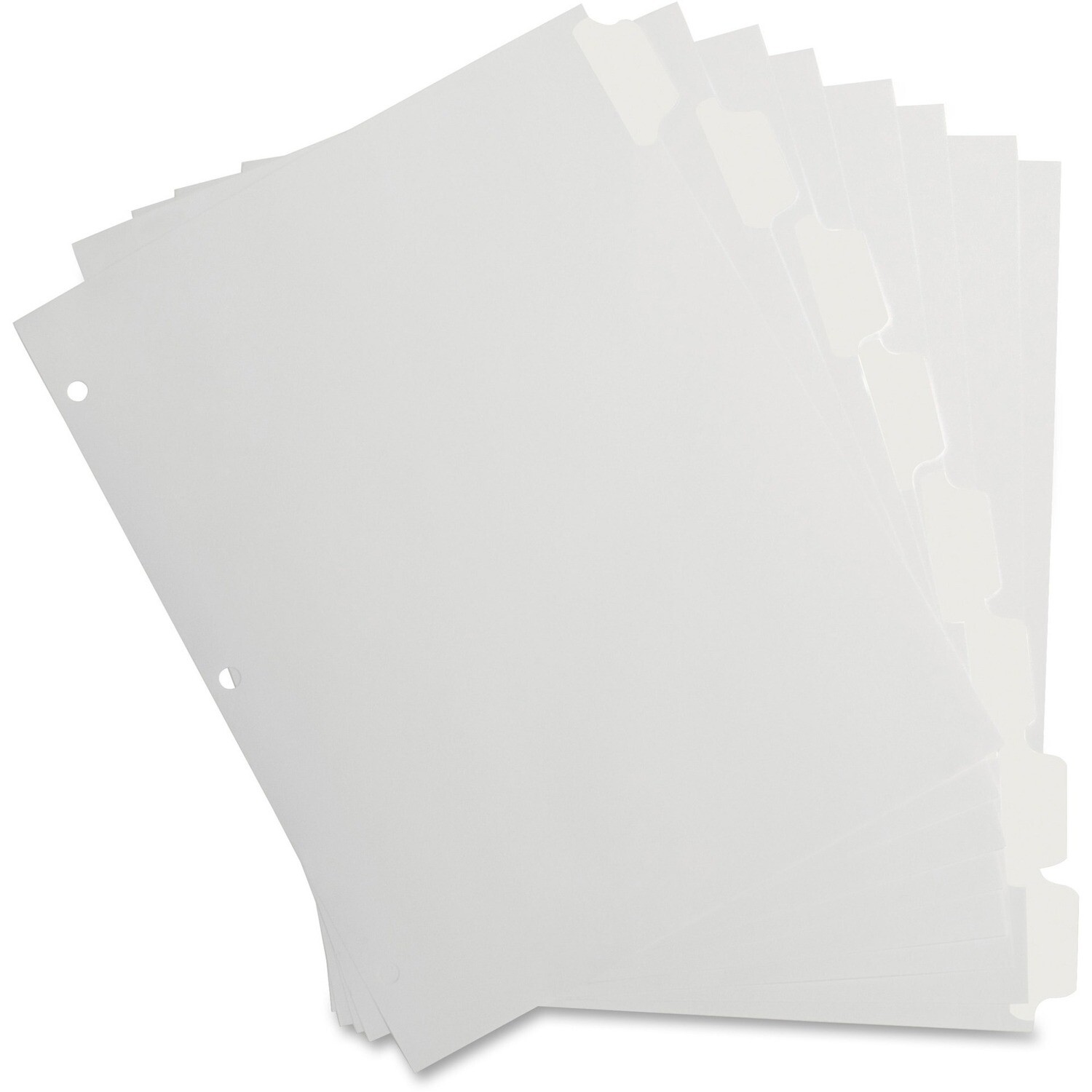 Index Tabs 5 Tab, White, Business Source