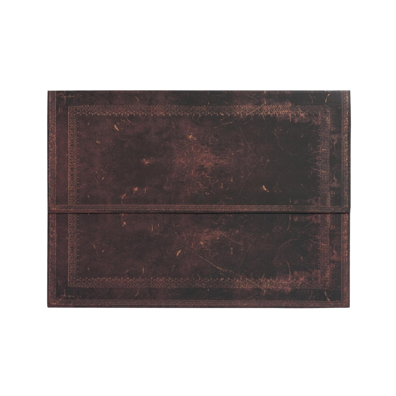 Document Folder, Letter Black Moroccan Bold, Old Leather Collection