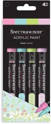 Marker, Acrylic Paint Assorted Colours Pastel, 4 Pack