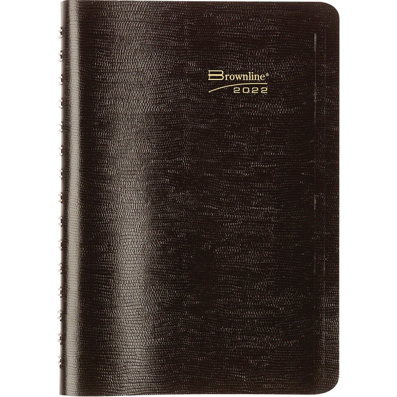 Planner, Daily, Twin-Wire 8" x 5", Black, Brownline