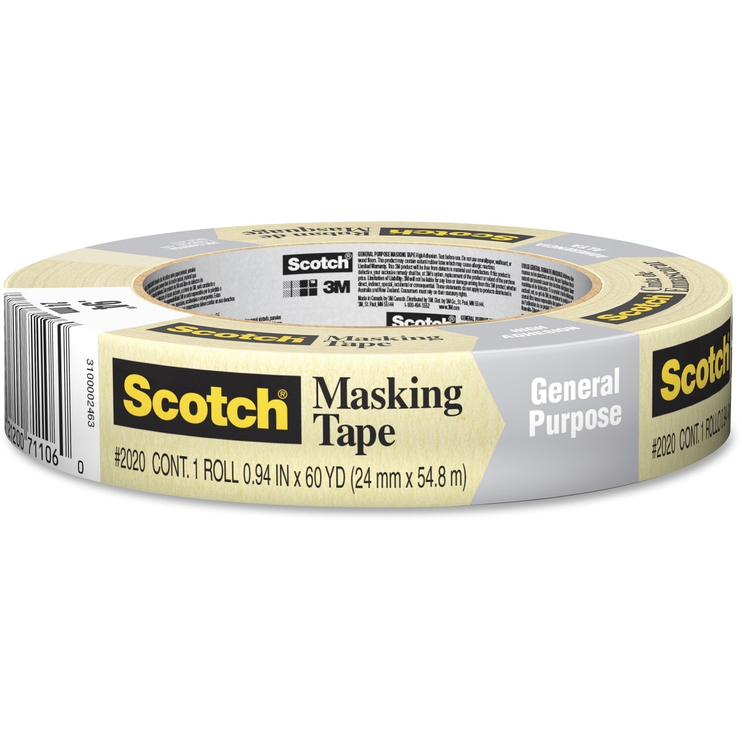Tape, Masking, All Purpose 24mm x 55m, Scotch