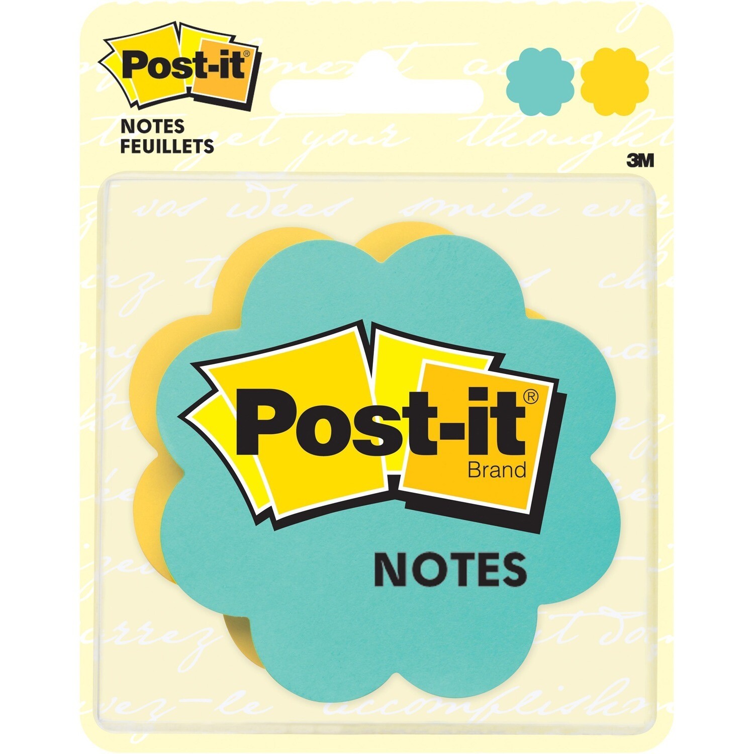 Adhesive Note, Daisy 2 Pads of 75, Post-It