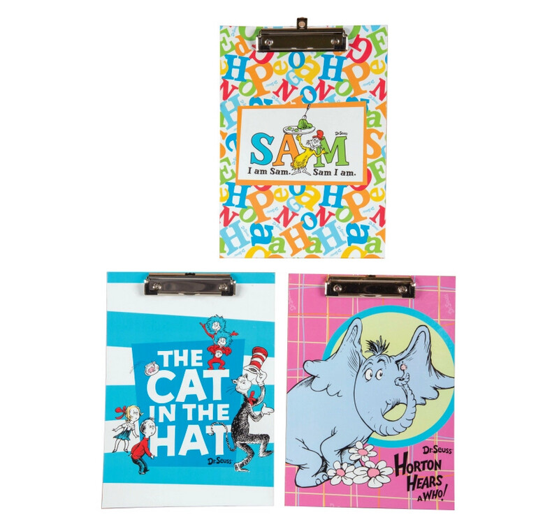 Clipboard, Letter Dr. Seuss Asorted Patterns