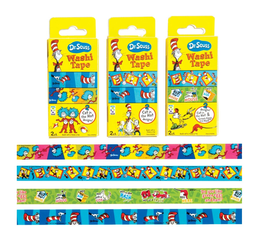 Washi Tape Dr. Seuss, 2 Pack