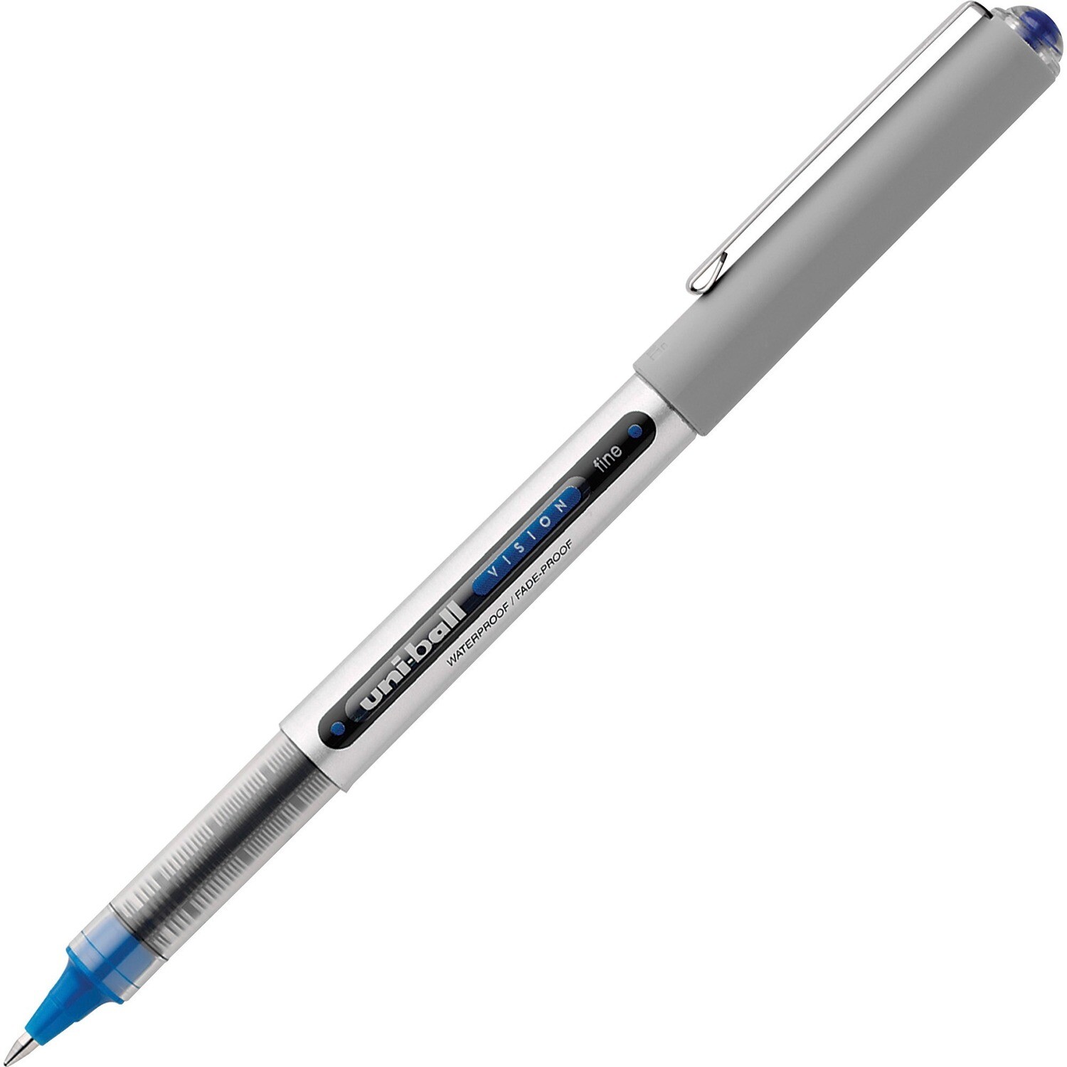 Pen, Rollerball, Uni-Ball Vision Blue, 0.7 mm, Single