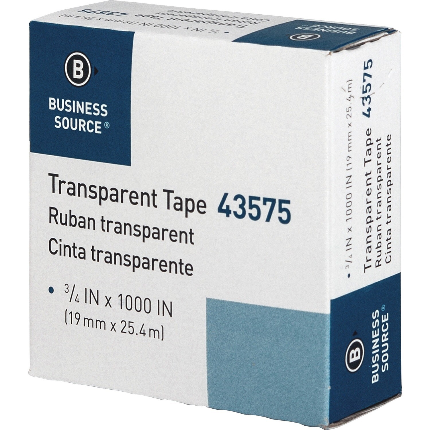 Tape, Transparent Single, 3/4" X 1000", Business Source
