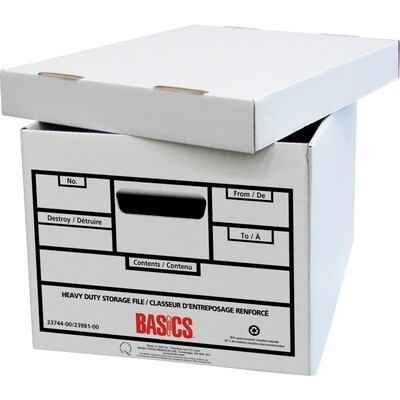 Storage Box, Folding 850 lbs, Heavy Duty, 12" x 15" x 10-1/4", Basics