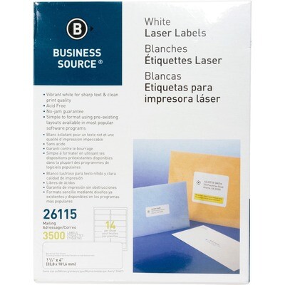 Label Laser 1-1/3X4 3500Pk