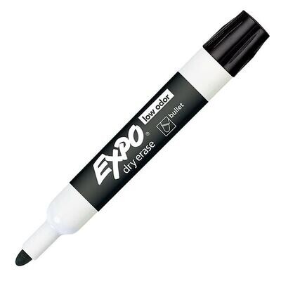 Marker Dry Erase Black Bullet Expo Low Odor