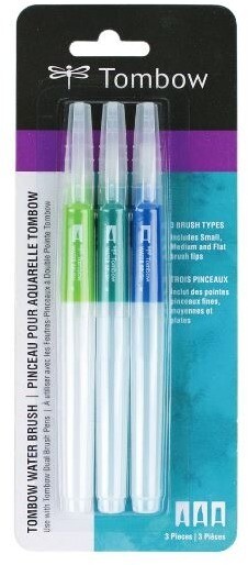 Paintbrush, Water Brush 3 Pack, Assorted Sizes