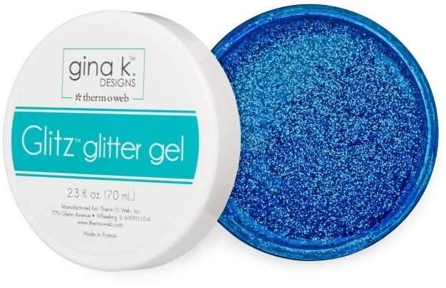 Glitter Gel, Turquoise Sea 2.3 Oz. For Paper