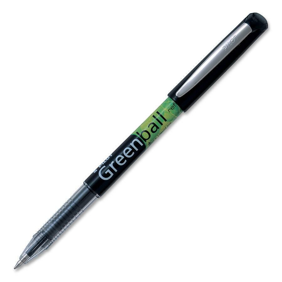 Pen, Rollerball, BeGreen Greenball Black, Single, 0.7 Mm, Refillable