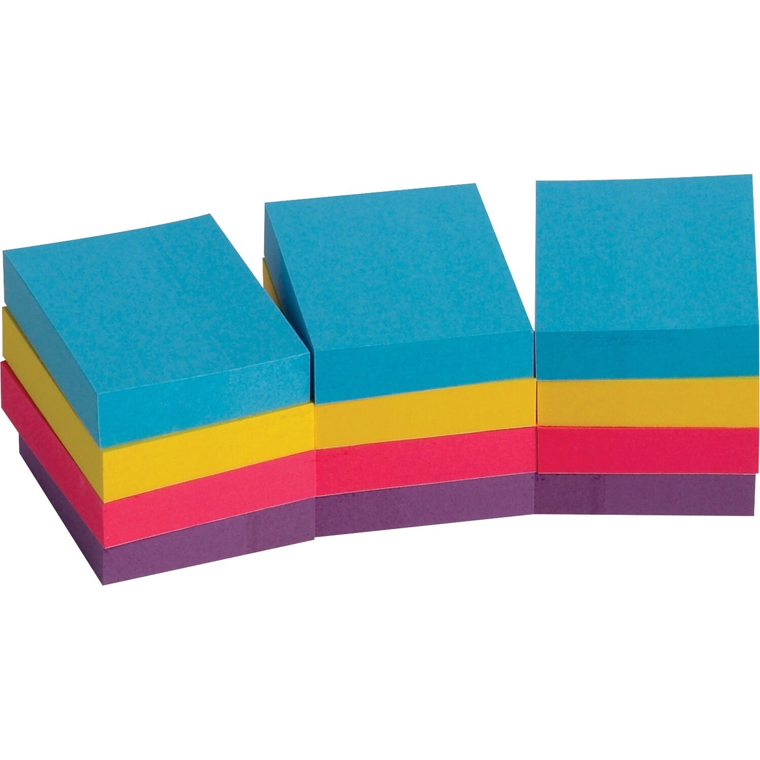 Adhesive Note, Extreme Colour 1.5" x 2", 12 Pack