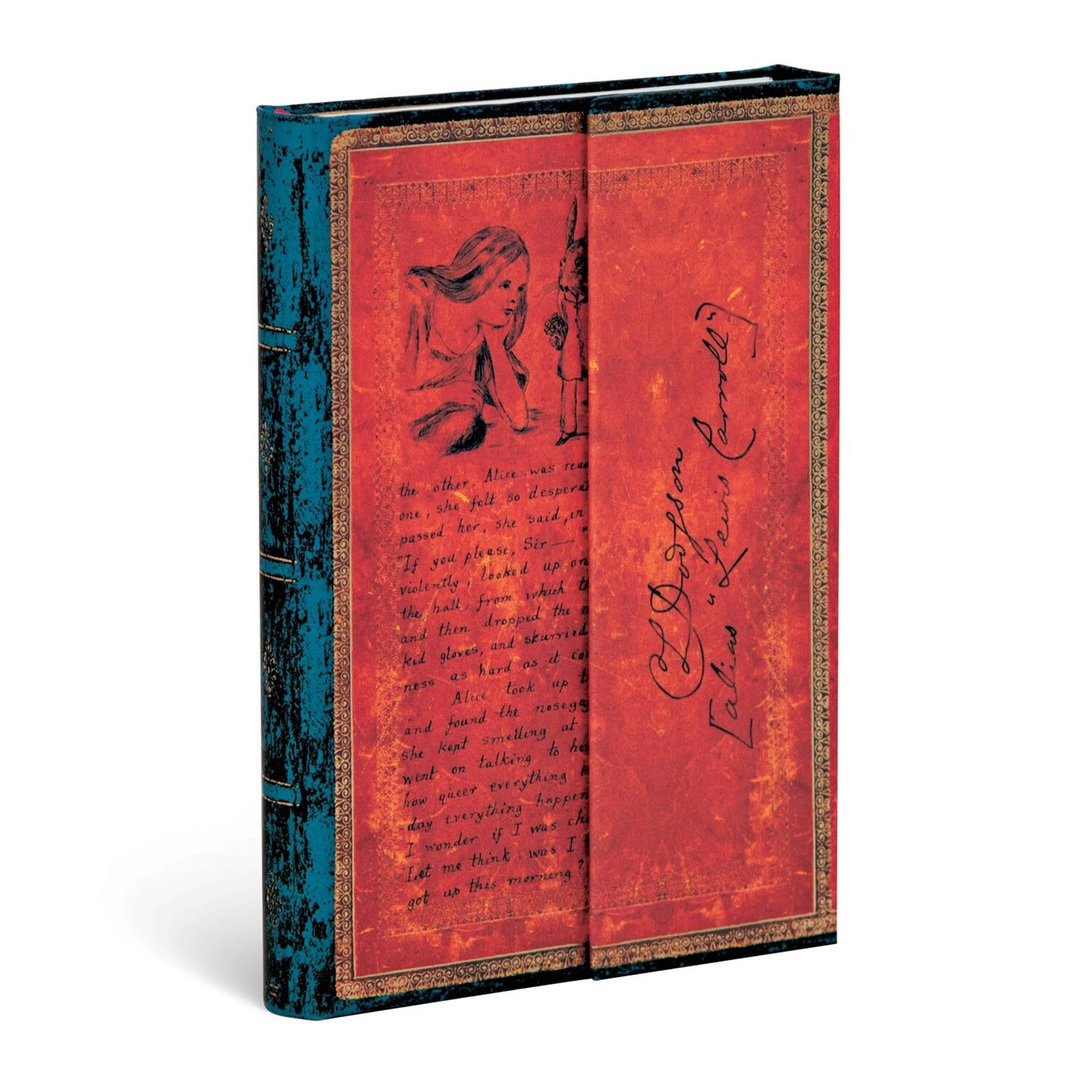 Journal, Lined, Mini Hardcover Lewis Carroll, Alice In Wonderland