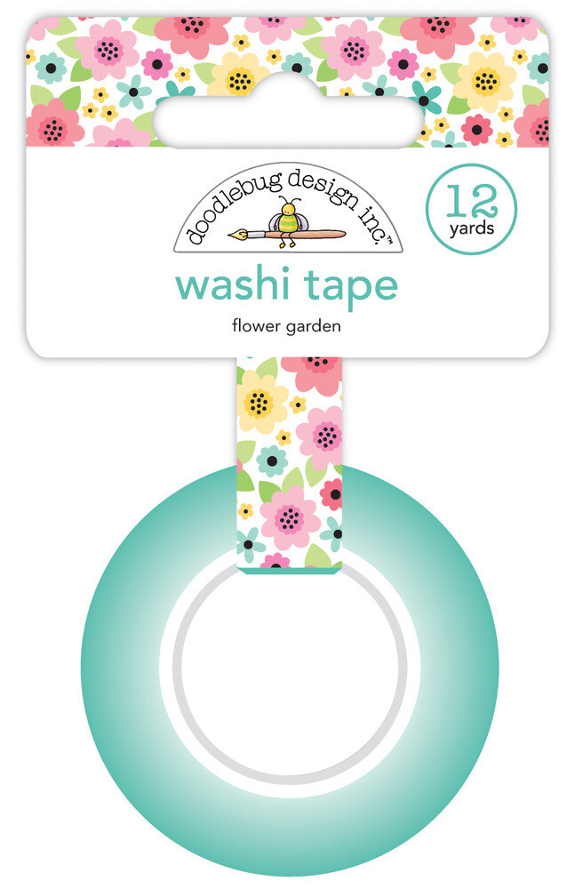 Washi Tape - Flower Garden 15mm 30 Feet