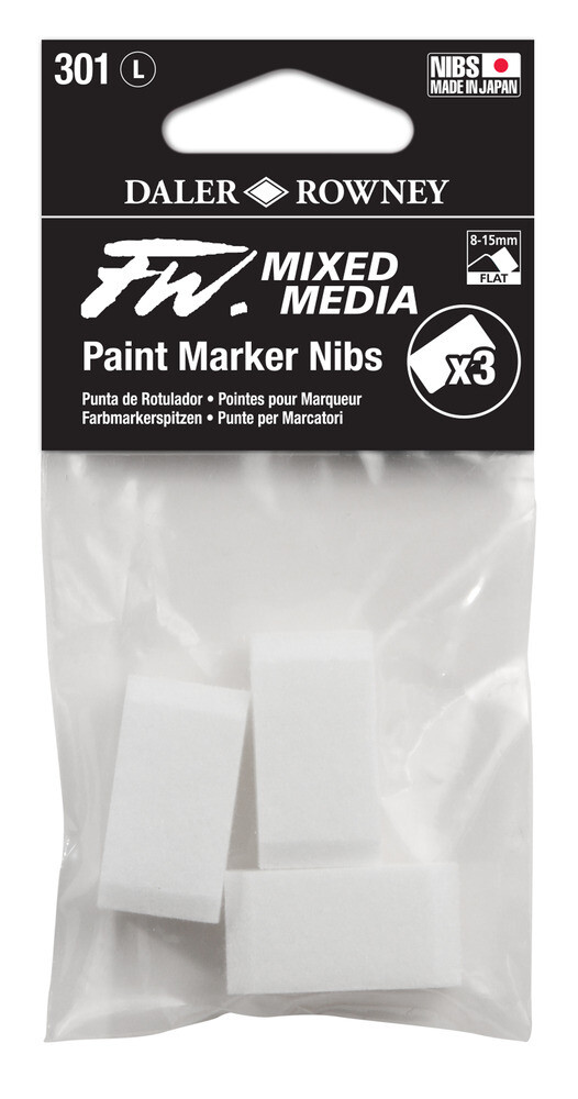 Refill, Paint Marker Nib 8-15 mm Flat, 3 Pack