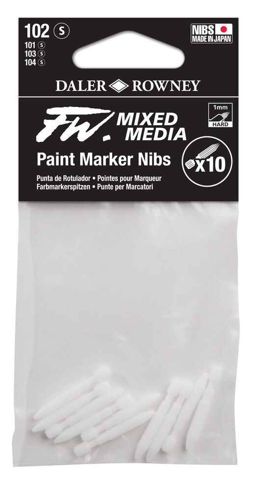 Refill, Paint Marker Nib 1 mm Hard Nib, 10 Pack
