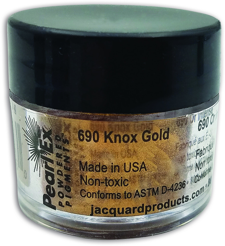 Pigment Powdered, Pearl Ex Knox Gold, 3G