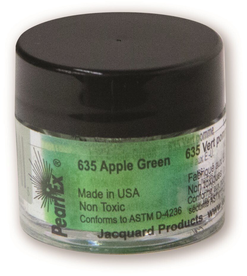 Pigment Powdered, Pearl Ex Apple Green, 3G