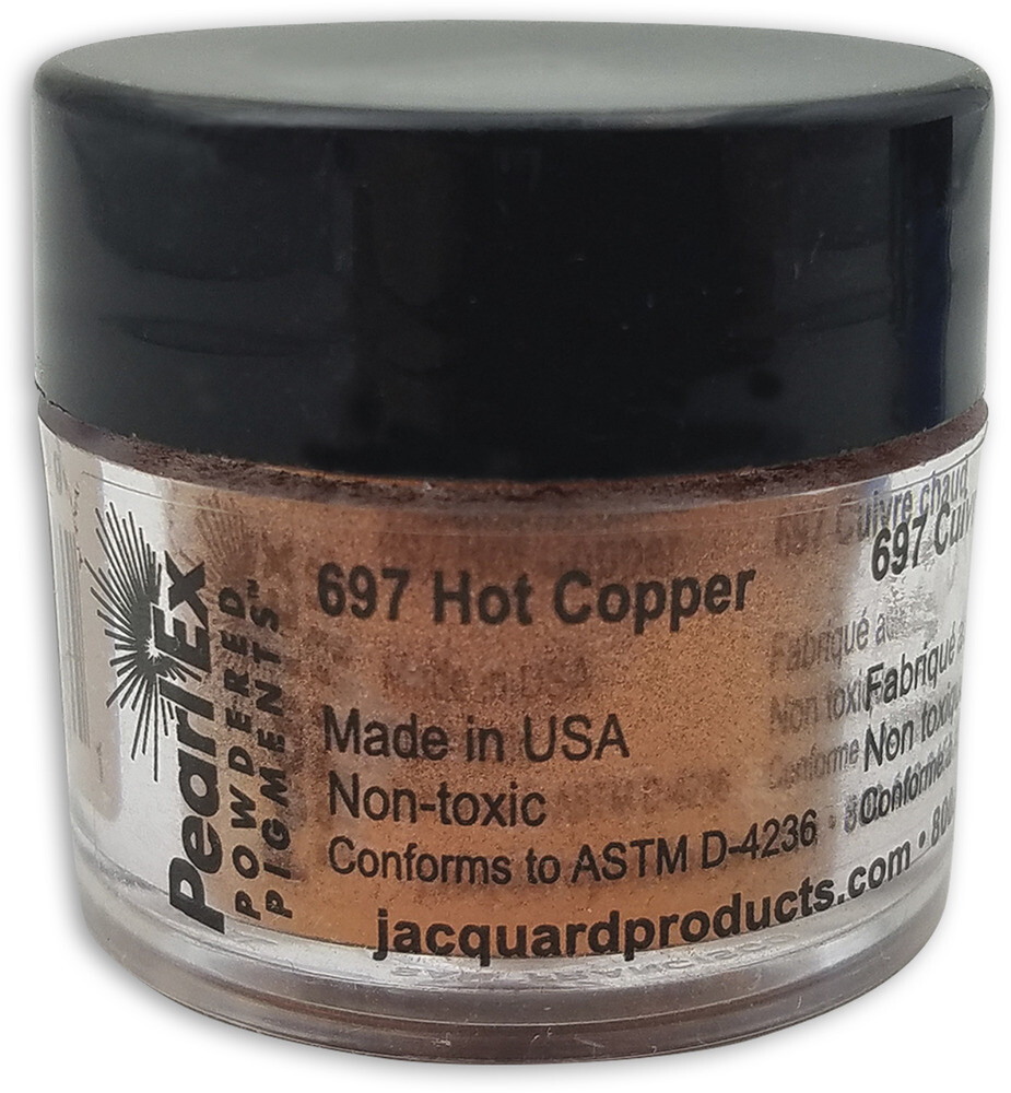 Pigment Powdered, Pearl Ex Hot Copper, 3G