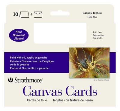 Cards and Envelopes, Blank Canvas Paper, 5" x 6 7/8", 10 Pack