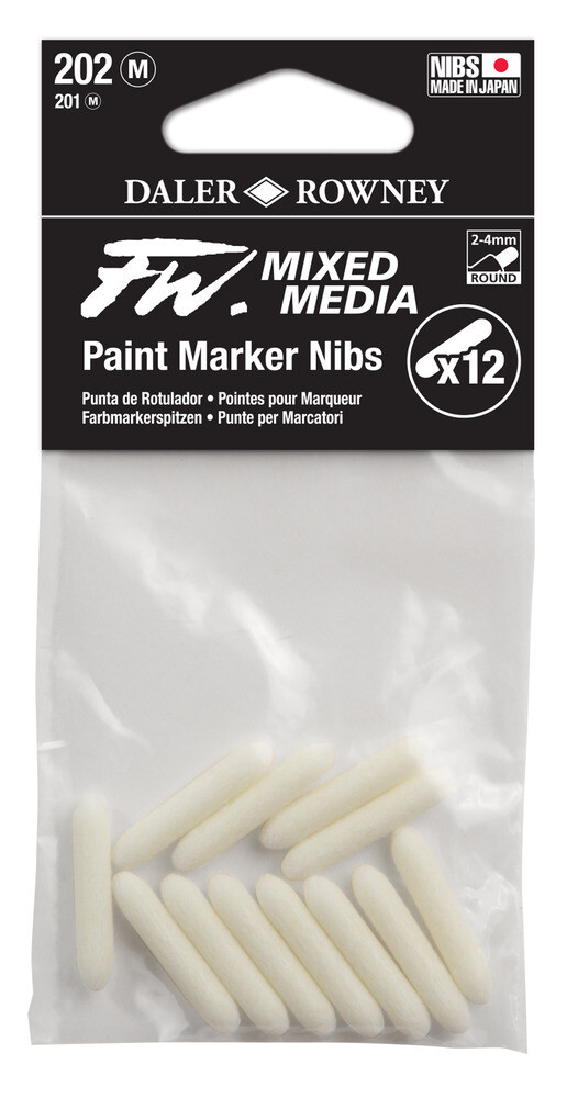 Refill, Paint Marker Nib 2-4 mm Round, 12 Pack