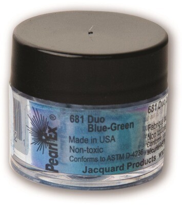 Pigment Powdered, Pearl Ex Duo Blue Green, 3G