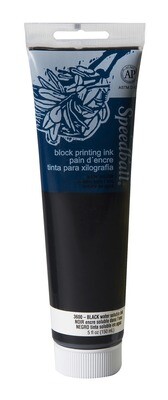 Ink, Block Printing, Water Soluble Black, 5 oz, Speedball