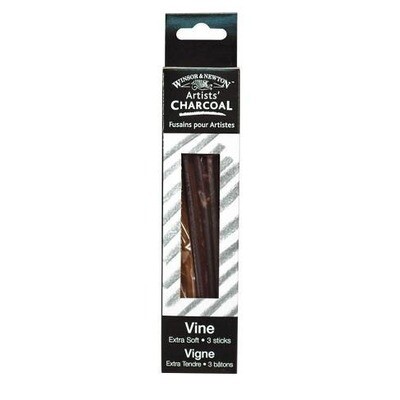 Charcoal, Vine Extra Soft, 3 Pack